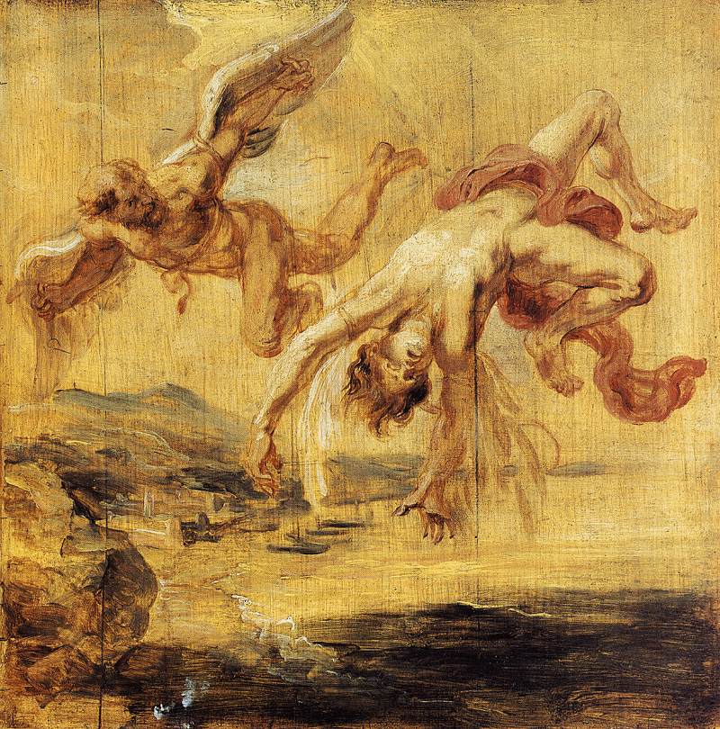 Painting of Icarus